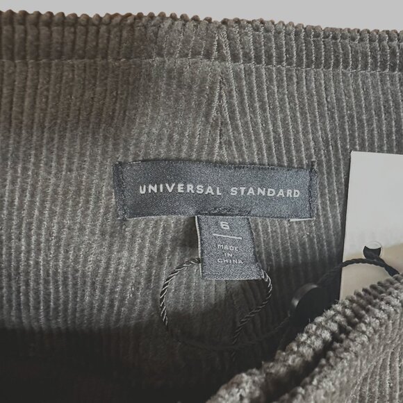 UNIVERSAL STANDARD Charlie High Rise Sailor Corduroy Pants 6 Gray Retro 1970s - Picture 3 of 9